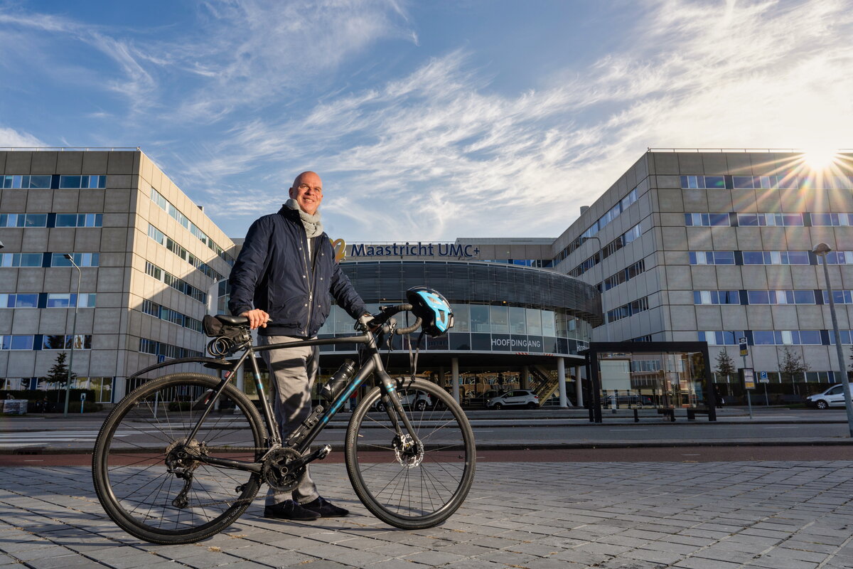 Jeroen Kooman arts MUMC+ over de e-bike