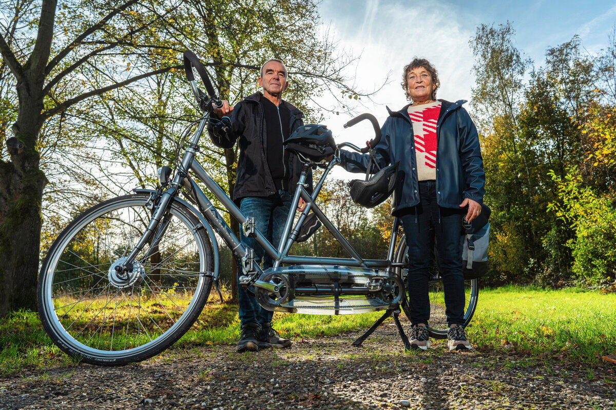 Loek en Beatrice over fietsen op de tandem